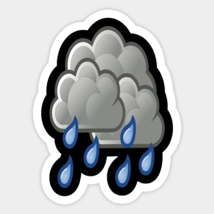 Rain Drop Sticker